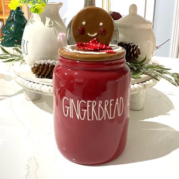 Rae Dunn GINGERBREAD Christmas Canister - Picture 1 of 3